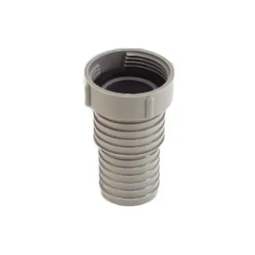 Straight Hose Barb Adapter, 1 1/4" (F) Thread to 1 1/4" - 1 1/2" Hose Barb Straight Hose Barb Adapter, 1 1/4" (F) Thread to 1 1/4" - 1 1/2" Hose Barb