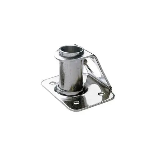 Stainless Steel Stanchion Base, Straight 90 degree Stainless Steel Stanchion Base, Straight 90 degree