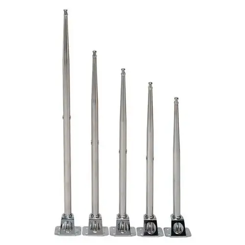 Stainless Steel Stanchion, 29-1/4" High, Two Holes Stainless Steel Stanchion, 29-1/4" High, Two Holes
