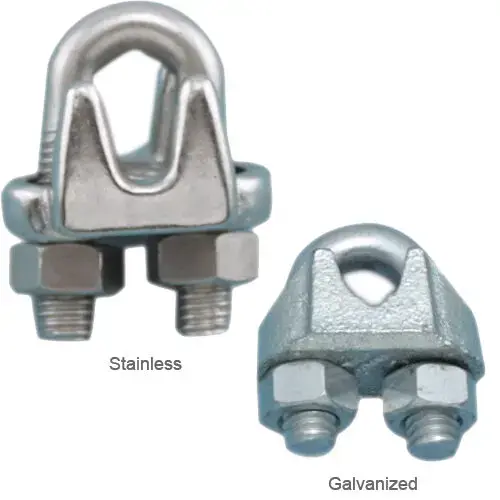 1/8" Galvanized Wire-Rope Clamp 1/8" Galvanized Wire-Rope Clamp