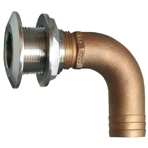 2" Stainless Steel Hose Thru-Hull, 90 degree 2" Stainless Steel Hose Thru-Hull, 90 degree