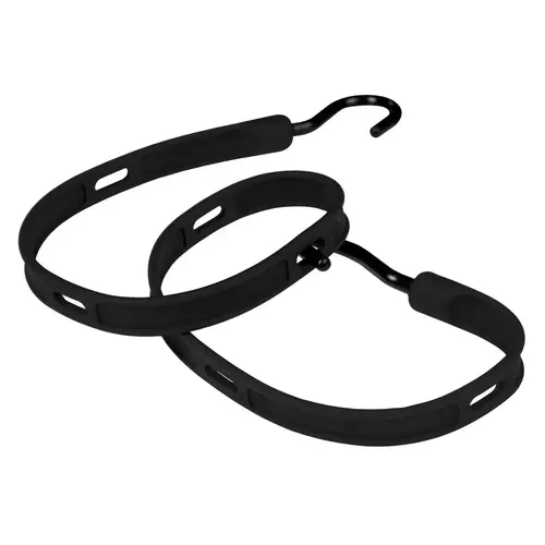 36" Slotted Bungee Strap with Heavy Duty Nylon Hook Ends, Black 36" Slotted Bungee Strap with Heavy Duty Nylon Hook Ends, Black