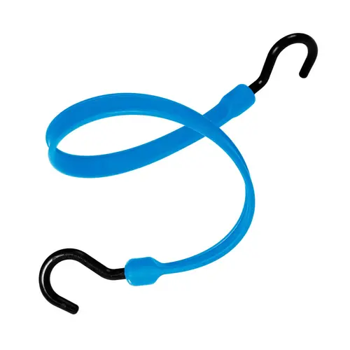 24" Bungee Strap with Heavy Duty Nylon Hook Ends, Blue 24" Bungee Strap with Heavy Duty Nylon Hook Ends, Blue