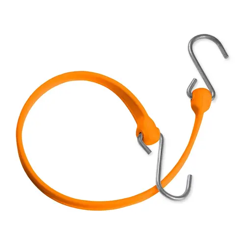 18" Bungee Strap with Galvanized Hook Ends, Orange 18" Bungee Strap with Galvanized Hook Ends, Orange