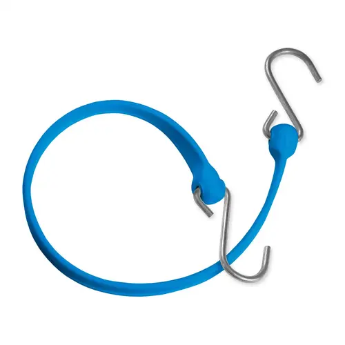 24" Bungee Strap with Galvanized Hook Ends, Blue 24" Bungee Strap with Galvanized Hook Ends, Blue