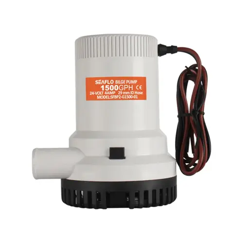SEAFLO 01 Series 1500 GPH 12V Bilge Pump, 1-1/8" Outlet, Anti-Airlock SEAFLO 01 Series 1500 GPH 12V Bilge Pump, 1-1/8" Outlet, Anti-Airlock