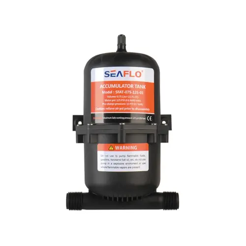 SEAFLO 0.75L Accumulator Tank with Internal Bladder, 125 PSI SEAFLO 0.75L Accumulator Tank with Internal Bladder, 125 PSI