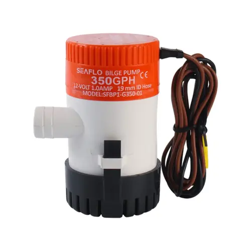 SEAFLO 350 GPH Bilge Pump, 12V, Submersible, Anti-Airlock SEAFLO 350 GPH Bilge Pump, 12V, Submersible, Anti-Airlock