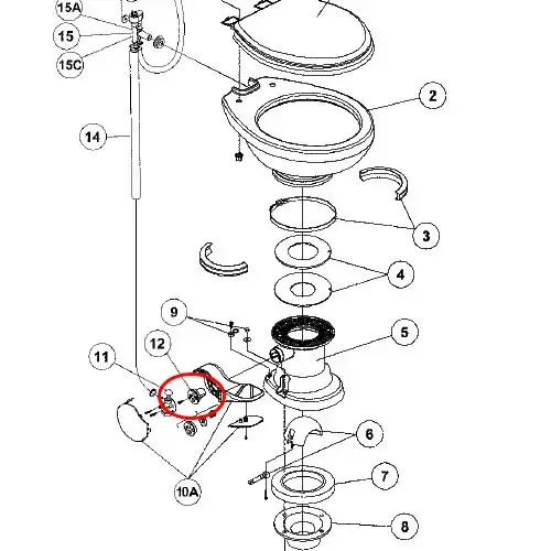 Traveler Lite 100 Series Toilets Spring Cartridge Kit Traveler Lite 100 Series Toilets Spring Cartridge Kit