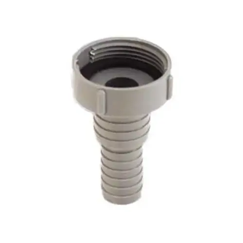 Straight Hose Barb Adapter, 1 1/4" (F) Thread to 1" Hose Barb Straight Hose Barb Adapter, 1 1/4" (F) Thread to 1" Hose Barb