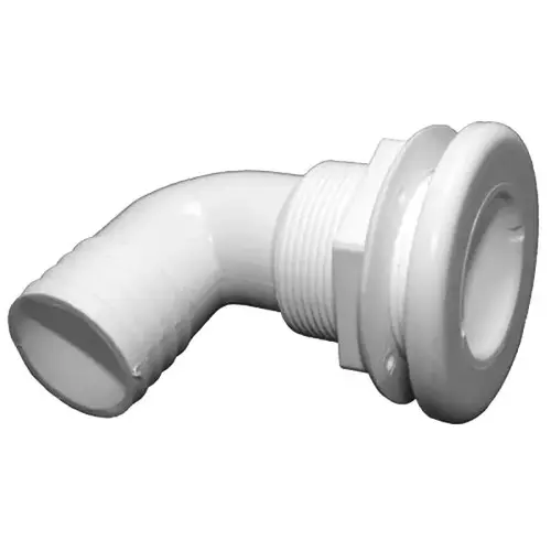1 1/8" Thru-Hull, 90 degree with Hose Barb 1 1/8" Thru-Hull, 90 degree with Hose Barb