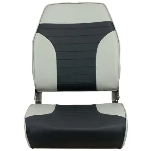 Folding High Back Seat, Gray/Charcoal Folding High Back Seat, Gray/Charcoal