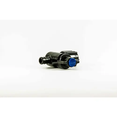 EcoPoly PEX Stop Valve, 1/2" Barb x 1/2" FPT Swivel, Blue EcoPoly PEX Stop Valve, 1/2" Barb x 1/2" FPT Swivel, Blue