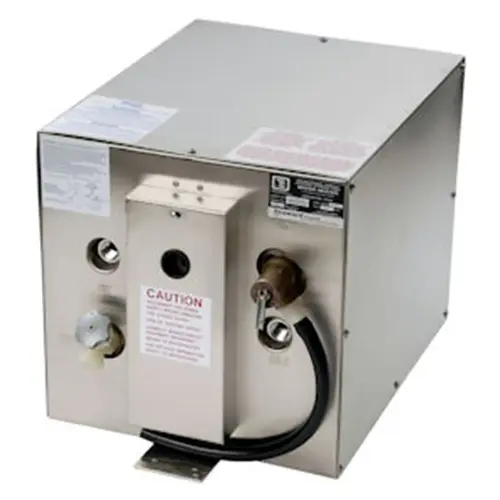 11-Gallon Water Heater with Stainless Steel Case, Front Exchanger, Horizontal Orientation, 120V 11-Gallon Water Heater with Stainless Steel Case, Front Exchanger, Horizontal Orientation, 120V