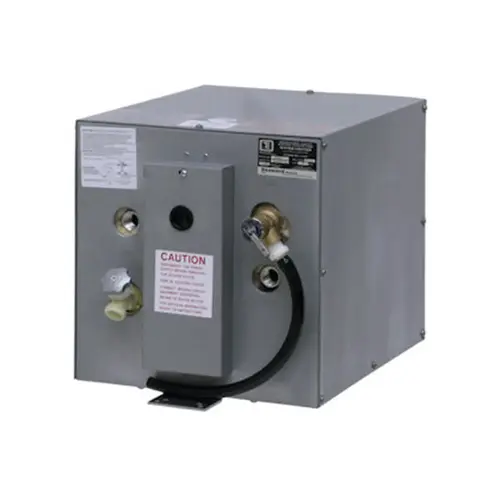 6-Gallon Water Heater with Stainless Steel Case, Front Exchanger, Horizontal Orientation, 120V 6-Gallon Water Heater with Stainless Steel Case, Front Exchanger, Horizontal Orientation, 120V