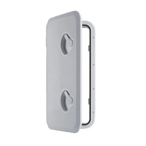 SEAFLO Marine Deck Access Hatch & Lid 23.9" x 9.5", White, Rectangular Inspection Hatch with 180 degree Opening, Non-Slip Surface, UV-Resistant SEAFLO Marine Deck Access Hatch & Lid 23.9" x 9.5", White, Rectangular Inspection Hatch with 180 degree Opening, Non-Slip Surface, UV-Resistant