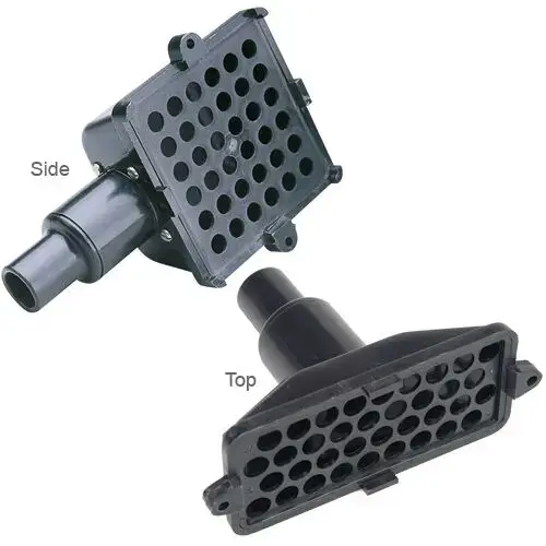 Plastic Bilge Strainer Top 5 3/4" x 2 3/16" Footprint Plastic Bilge Strainer Top 5 3/4" x 2 3/16" Footprint