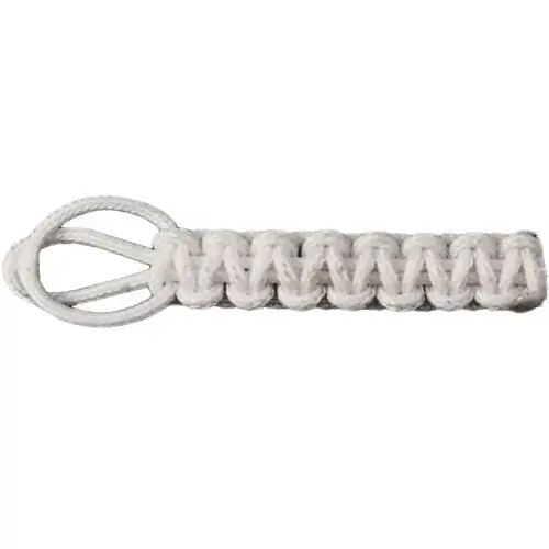 Small Shackle Lanyard, 2" Length White Small Shackle Lanyard, 2" Length White