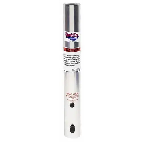 13" Snap Lock Fixed Height Post Silver 13" Snap Lock Fixed Height Post Silver