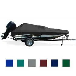 TAYLOR MADE PRODUCTS V-Hull Fish and Ski Cover OB Black Hot Shot 19 ft5-20 ft4 102 Beam 74402OR