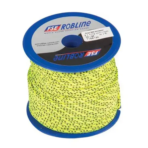 98 ft X 2mm Polyester Braid Line Mini-Spool Yellow with Black Fleck 98 ft X 2mm Polyester Braid Line Mini-Spool Yellow with Black Fleck