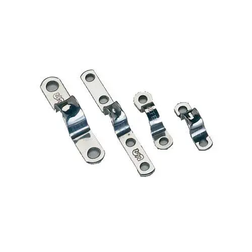 1-3/4"L x 5/16"W Eye Strap, 1/2" Fairlead Width, 1-5/16" Hole Centers, Two #10 RHMS Fasteners 1-3/4"L x 5/16"W Eye Strap, 1/2" Fairlead Width, 1-5/16" Hole Centers, Two #10 RHMS Fasteners