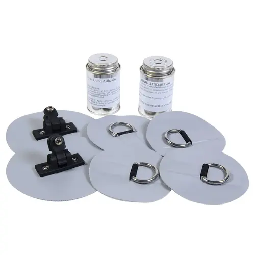Bimini Top Attachment Kit for PVC Boats Gray Bimini Top Attachment Kit for PVC Boats Gray