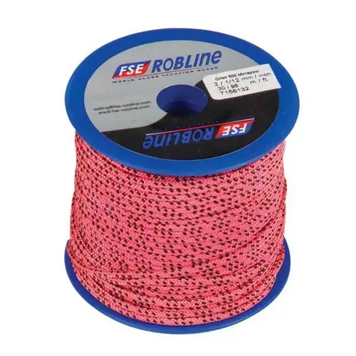 49 ft X 3mm Polyester Braid Line Mini-Spool Pink with Black Fleck 49 ft X 3mm Polyester Braid Line Mini-Spool Pink with Black Fleck