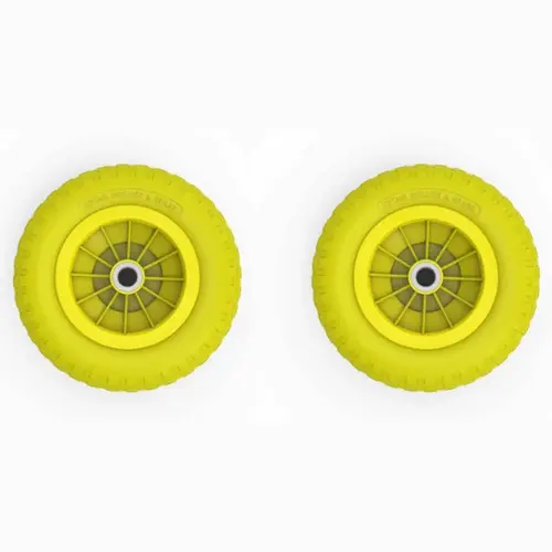 Polyurethane Foam Tires, 2 Pack Yellow Polyurethane Foam Tires, 2 Pack Yellow