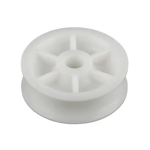 Delrin Sheave, 5/8" Max. Line Dia., 2-3/8" OD, 7/16" ID, 13/16" Width Delrin Sheave, 5/8" Max. Line Dia., 2-3/8" OD, 7/16" ID, 13/16" Width