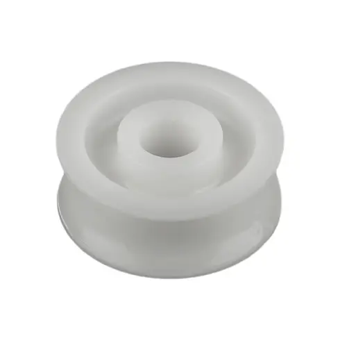 Delrin Sheave, 1/2" Max. Line Dia., 1-7/16" OD, 3/8" ID, 5/8" Width Delrin Sheave, 1/2" Max. Line Dia., 1-7/16" OD, 3/8" ID, 5/8" Width