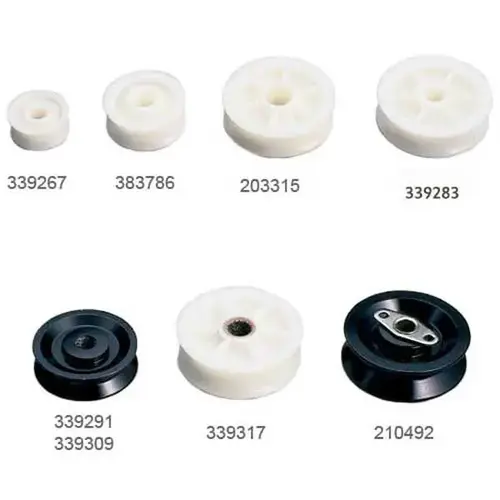 Delrin Sheave, 5/8" Max. Line Dia., 2-3/8" OD, 7/16" ID, 13/16" Width Delrin Sheave, 5/8" Max. Line Dia., 2-3/8" OD, 7/16" ID, 13/16" Width