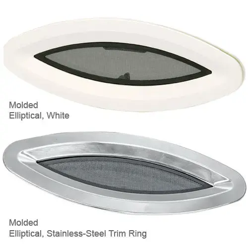 Flagship Series Oval Molded Portlight, White Flagship Series Oval Molded Portlight, White
