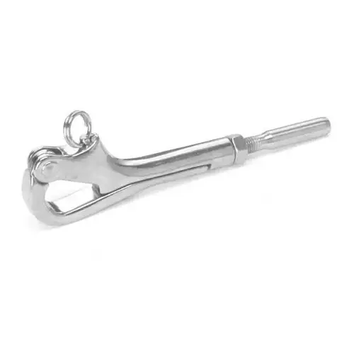 3" Stainless Steel Positive Locking Pelican Hook for 1/8" Wire 3" Stainless Steel Positive Locking Pelican Hook for 1/8" Wire