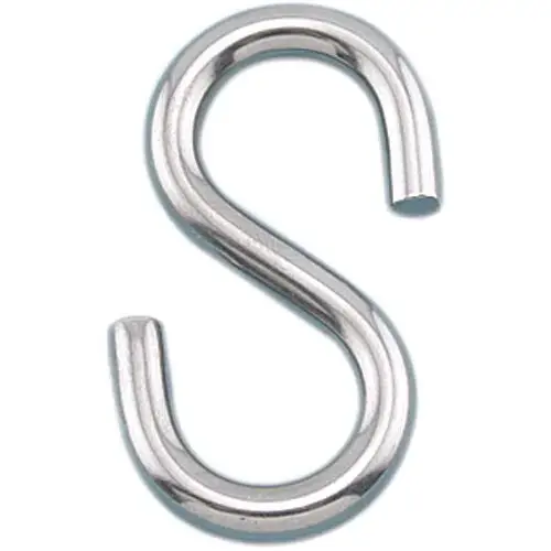 Stainless Steel "S" Hook for 3/16" Wire Stainless Steel "S" Hook for 3/16" Wire