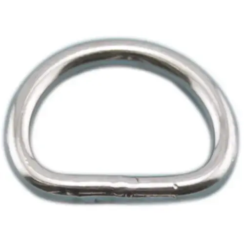 Stainless-Steel "D" Ring, 1/4" Wire Dia., 2" Inside Width Stainless-Steel "D" Ring, 1/4" Wire Dia., 2" Inside Width