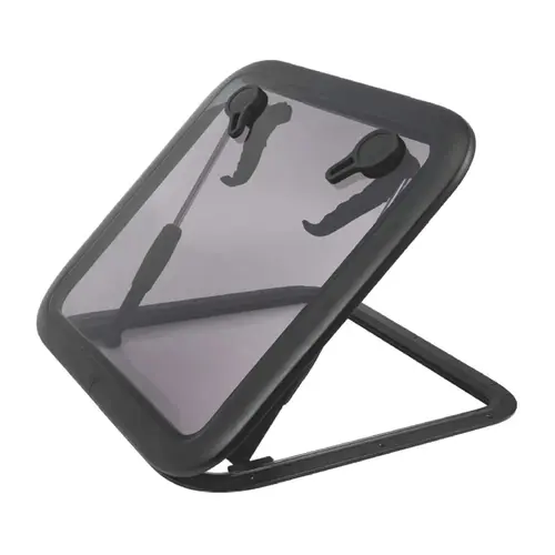 SEAFLO 01-Series 19.9" x 19.9" Black Aluminum Square Deck Hatch SEAFLO 01-Series 19.9" x 19.9" Black Aluminum Square Deck Hatch