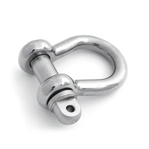 Screw Pin Bow Shackle, Type A, 1/4" Pin Dia., 575lb. WLL Screw Pin Bow Shackle, Type A, 1/4" Pin Dia., 575lb. WLL