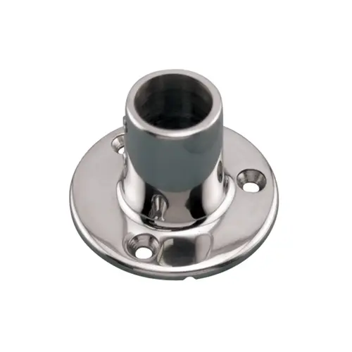 Round Rail Base, 1", 90 Degrees, 316 Stainless Steel Round Rail Base, 1", 90 Degrees, 316 Stainless Steel