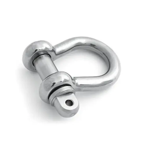 High Tensile Stainless Steel Bow Shackle, Type A, 1/2" Pin Dia., 3000lb. WLL High Tensile Stainless Steel Bow Shackle, Type A, 1/2" Pin Dia., 3000lb. WLL