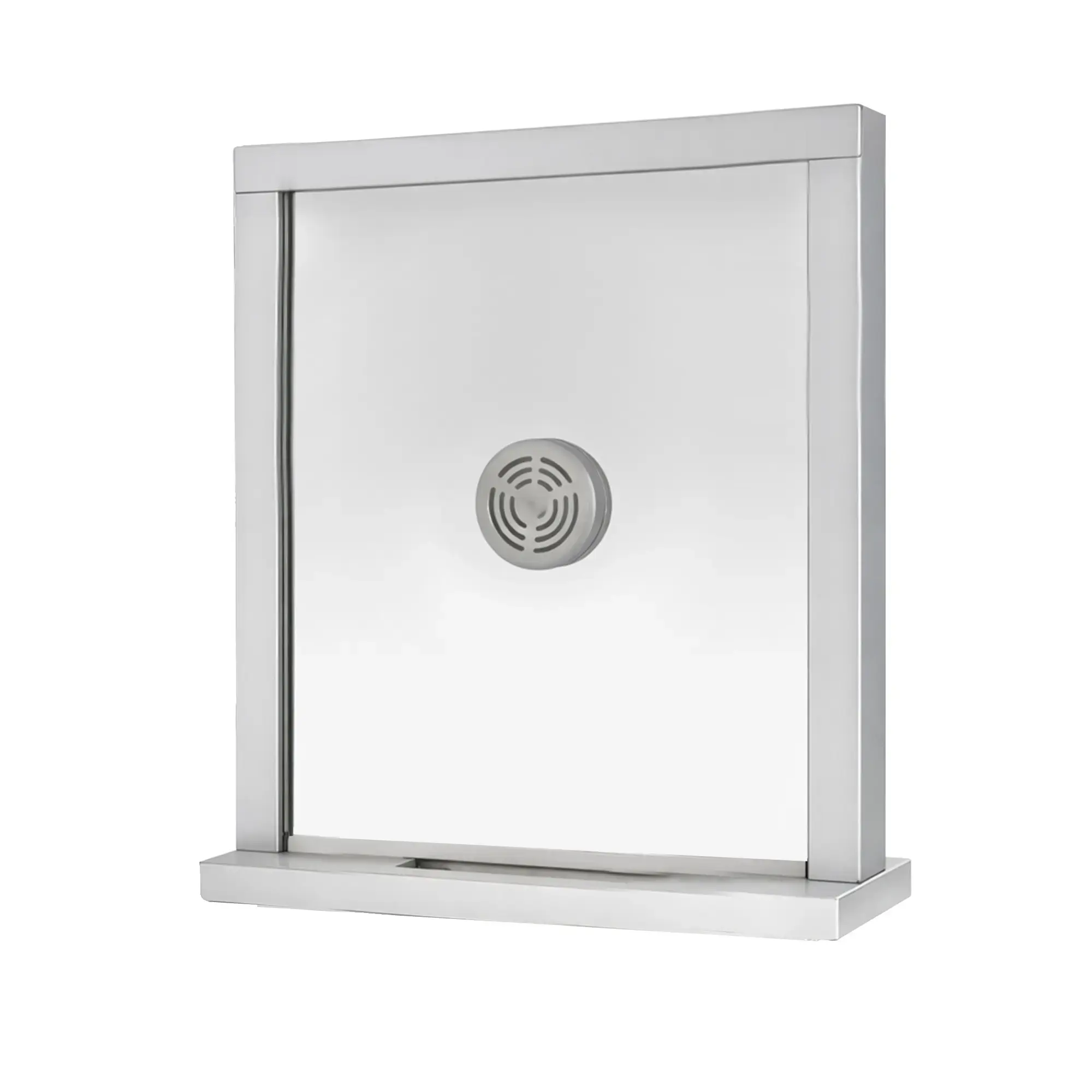 Brixwell Ticket Window With Deal Tray and Speak Thru Clear Anodized Finish 30 W x 36 H Size Level 1 Bullet Resistant QL0L-014 Brixwell Ticket Window With Deal Tray and Speak Thru Clear Anodized Finish 30 W x 36 H Size Level 1 Bullet Resistant QL0L-014