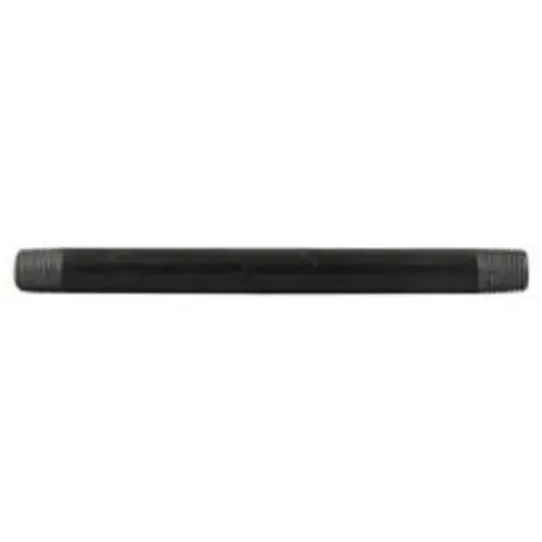 Black Steel Pipe Nipple, 3/8" NPS x 10" Length Black Steel Pipe Nipple, 3/8" NPS x 10" Length