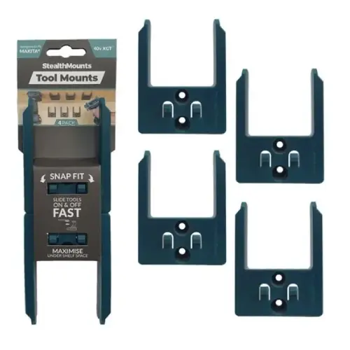 Tool Mounts for Makita 40V XGT - pack of 4 Tool Mounts for Makita 40V XGT - pack of 4