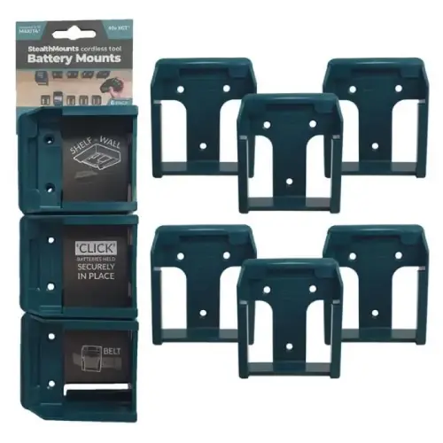 Battery Mounts for Makita 40V XGT - pack of 6 Battery Mounts for Makita 40V XGT - pack of 6