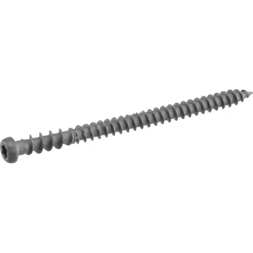 Coated Deck Screw, #10 x 2-1/2", Star Drive, Gray, Box of 25 lb Coated Deck Screw, #10 x 2-1/2", Star Drive, Gray, Box of 25 lb