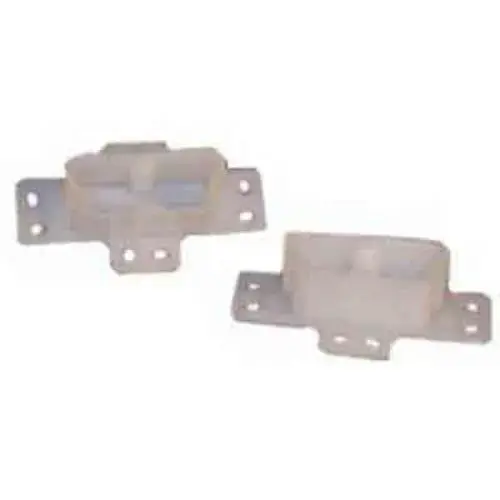 2-3/4" Rear Plastic White Track Socket - pack of 2 2-3/4" Rear Plastic White Track Socket - pack of 2