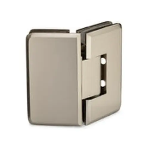 Oceana Heavy Duty 135 degree Glass-Glass Hinge with 5 degree Offset - Brushed Nickel Oceana Heavy Duty 135 degree Glass-Glass Hinge with 5 degree Offset - Brushed Nickel