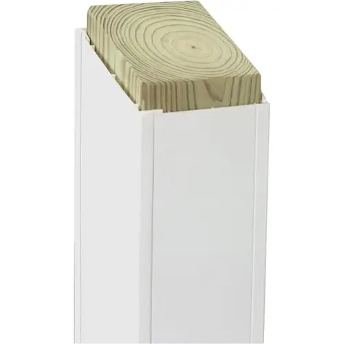 6 In. W. x 6 In. H. x 120 In. L. White PVC Smooth Post Wrap 6 In. W. x 6 In. H. x 120 In. L. White PVC Smooth Post Wrap