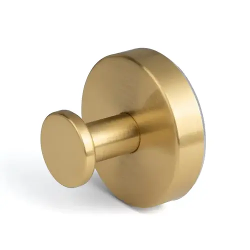 No-Drill Round Suction Robe Hook - Satin Brass No-Drill Round Suction Robe Hook - Satin Brass