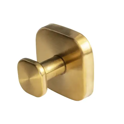 No-Drill Square Suction Robe Hook - Satin Brass No-Drill Square Suction Robe Hook - Satin Brass